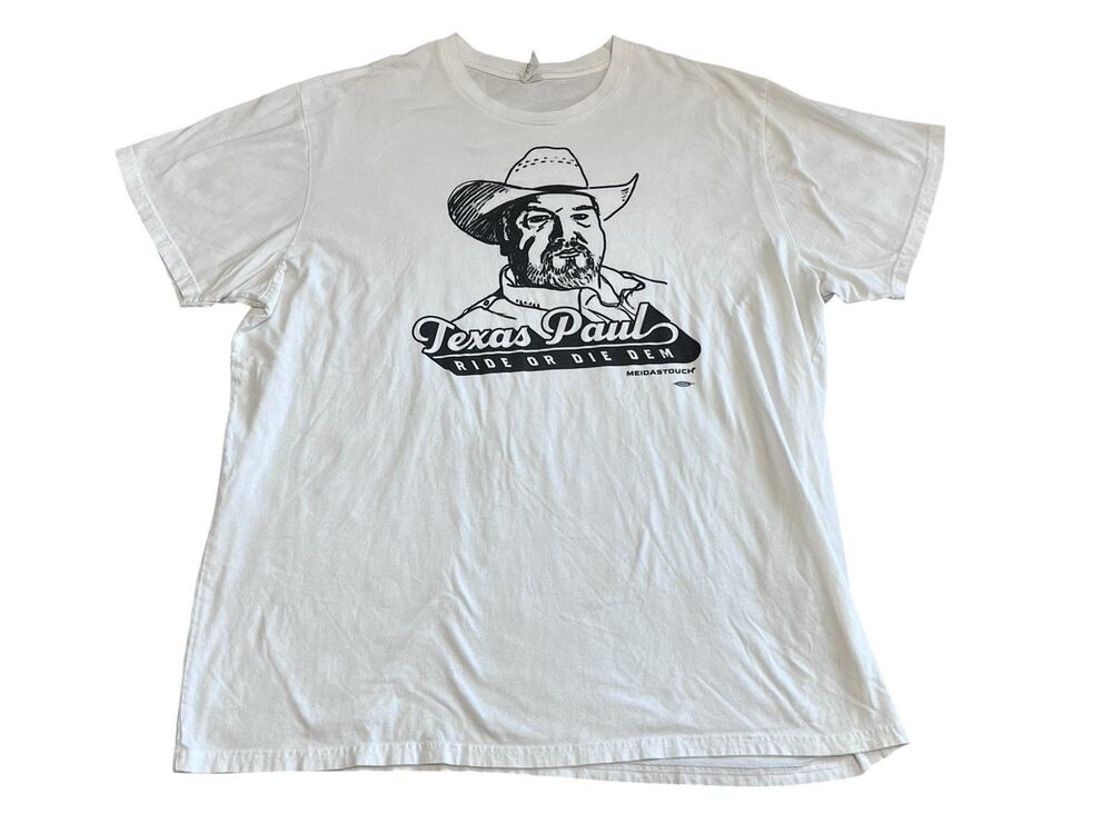 Vintage TEXAS PAUL Ride Or Die Dem T-Shirt Made In USA Size XL